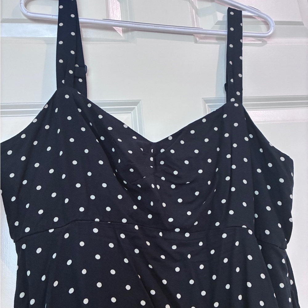Old Navy Blue (Navy) Polka Dot Sweetheart Dress - Picture 4 of 6